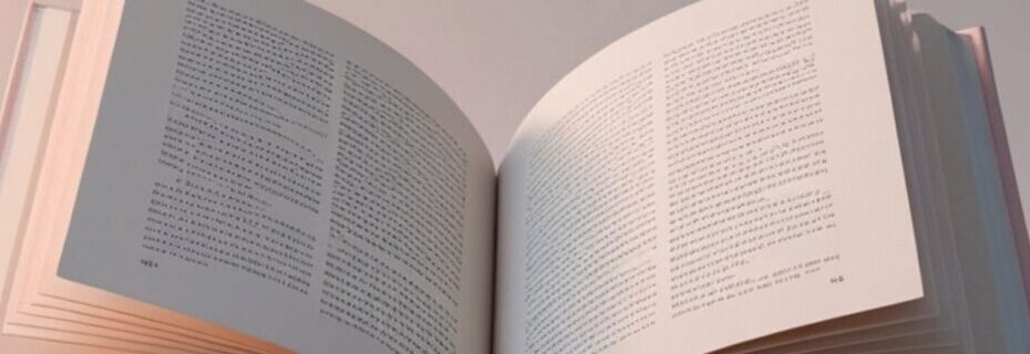 Open Book With Visible Pages