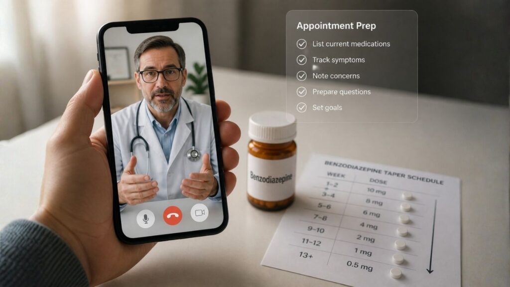 Benzodiazepine Tapering via Telemedicine: What Patients Need to Know Before Their First Appointment
