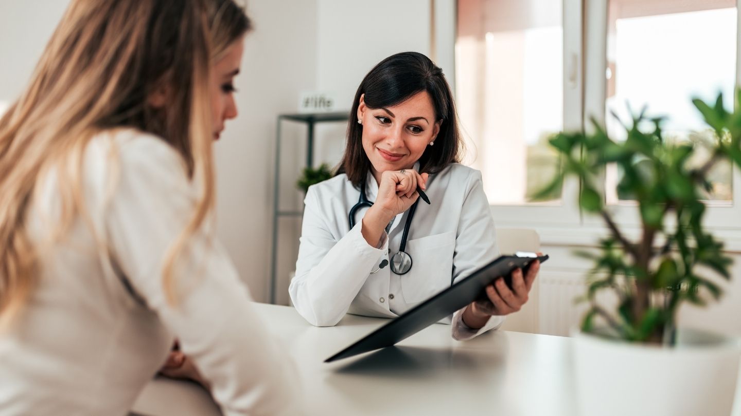Physician consulting with a patient about starting a benzodiazepine taper