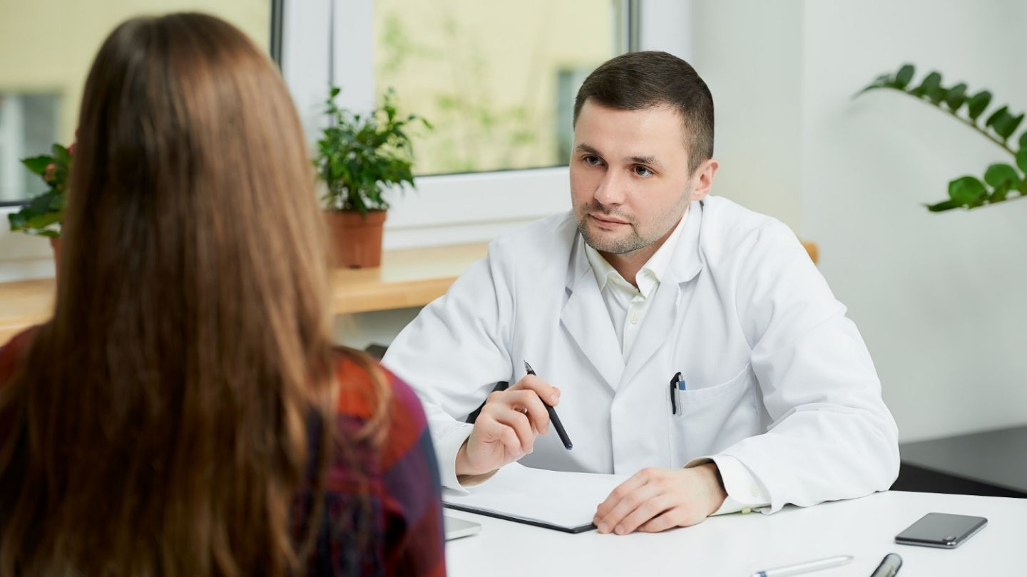 Physician discussing a gradual tapering plan with a patient