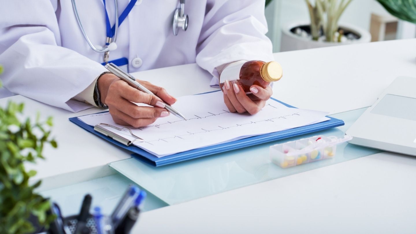 Physician reviewing a benzodiazepine tapering plan